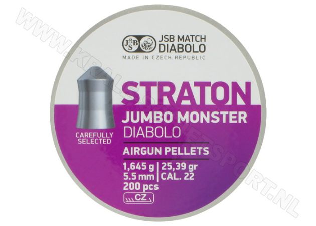 Airgun Pellets JSB Diabolo Straton Jumbo Monster 5.5 mm 25.39 grain