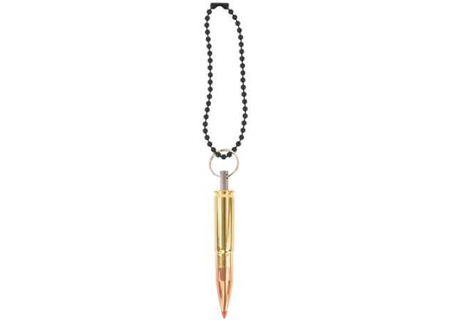 Bullet Keychain Copper & Brass .300 AAC Blackout Red Spark