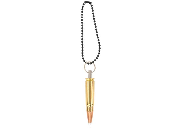 Bullet Keychain Copper & Brass 7.62x39 AK47 Silver Tip