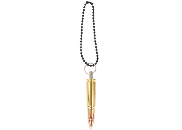 Bullet Keychain Copper & Brass 7.62x39 Happy Face