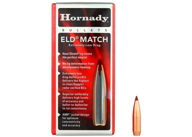 Kogelkoppen Hornady .264 ELD Match 123 grain