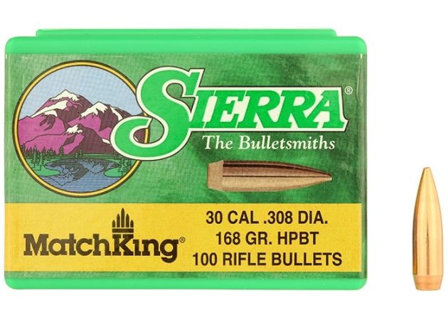 Kogelkoppen Sierra MatchKing .30 HPBT 168 grain
