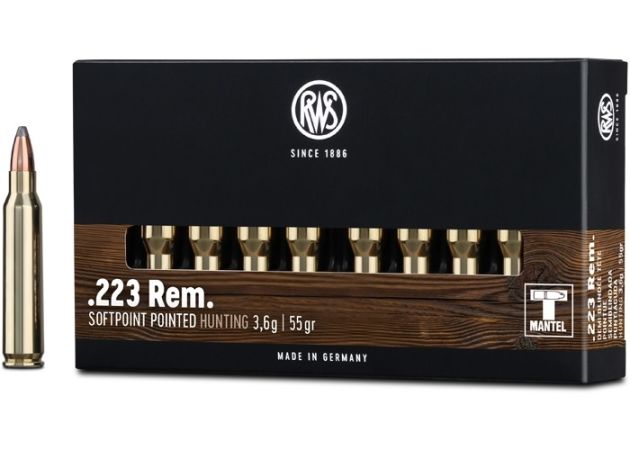 Kogelpatronen RWS .223 Rem TMS SP 55 grain