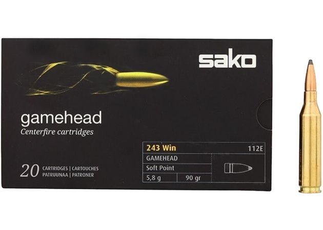Kogelpatronen Sako Gamehead .243 Win SP 90 grain