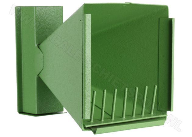 VidaXL Kogelvanger Groen 14x14x19 Cm Staal - Draagbaar Pellet Schietdoel Voor Buitenschieten En Oefening