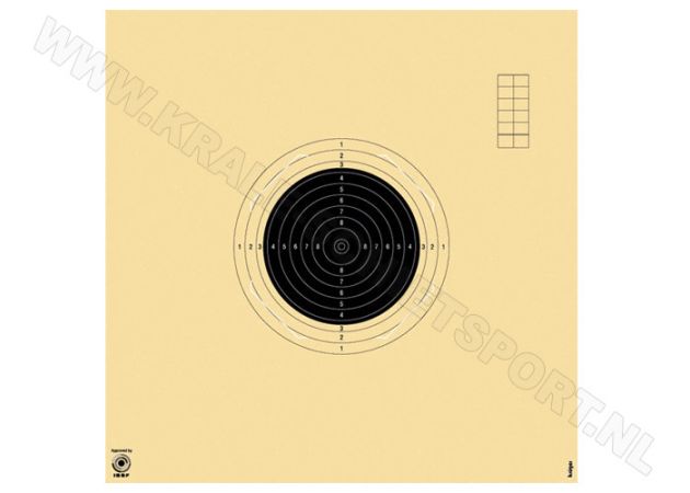Kruger Smallbore rifle background target 50 m 2000NS (numbered)