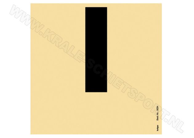 Kruger skills training target for air pistol two-thirds stripe above (28 x 110 mm)