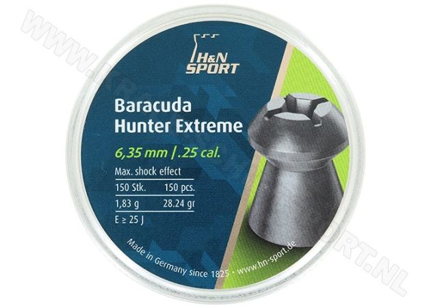 Airgun Pellets H&N Baracuda Hunter Extreme 6.35 mm 28.24 grain