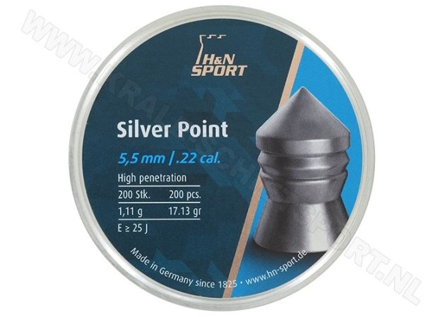 Airgun Pellets H&N Silver Point 5.5 mm 17.13 grain