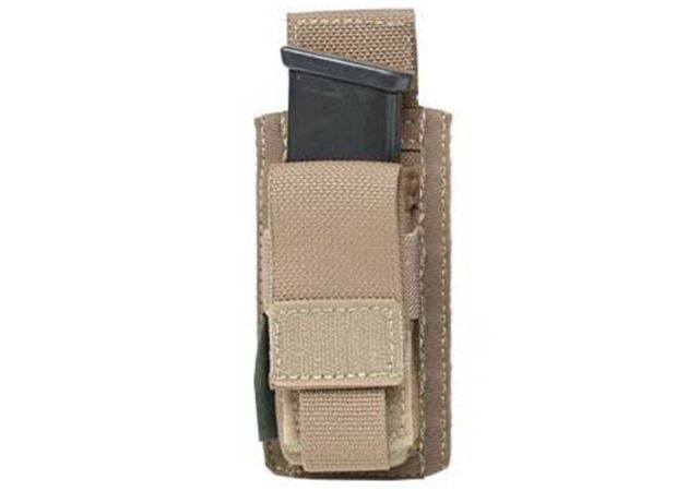 Mag Pouch Warrior Assault Systems Direct Action Single Pistol 9 mm Coyote Tan