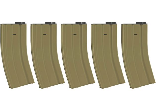 Magazine Specna Arms Hi-Cap Metal Tan 5-Pack