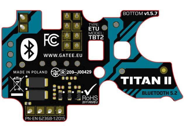 Mosfet Gate Titan II Bluetooth Basic HPA Front Wired