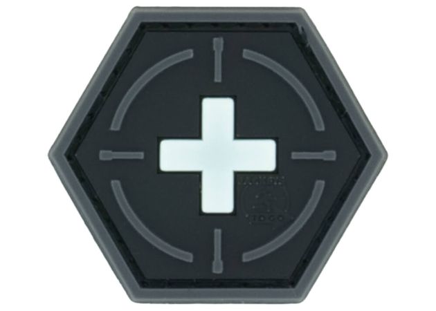 Patch JTG 3D PVC Hexagon Tactical Medic Red Cross - GID