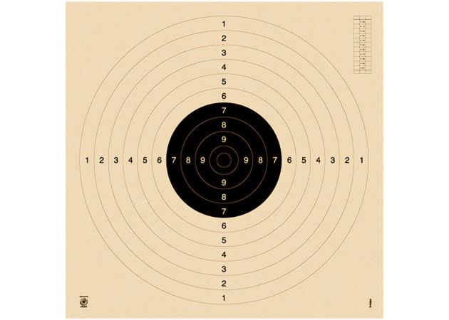 Pistol 25/50 m and smallbore rifle 100 m target 3100 55x55 (unnumbered)