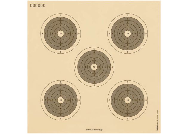 Precision rifle target 100 meter Training 20x20N