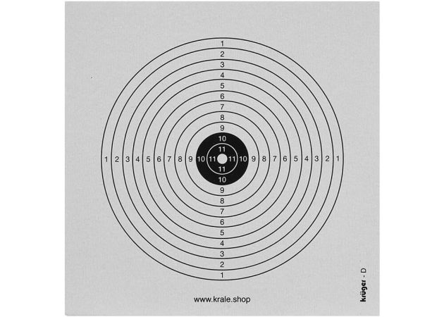 Recreational target D 1 bullseye