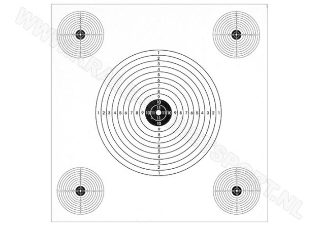 Recreatiefschijf Artemis/Snowpeak met 5 visuelen 14x14
