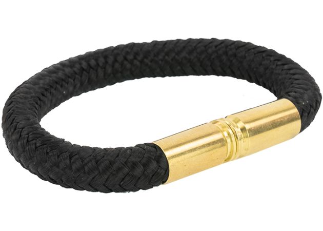 Bracelet Copper & Brass Bullet Band Paracord Black