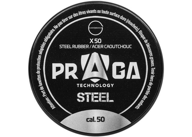 Rubber Balls Praga Steel Core .50 46.3 grain