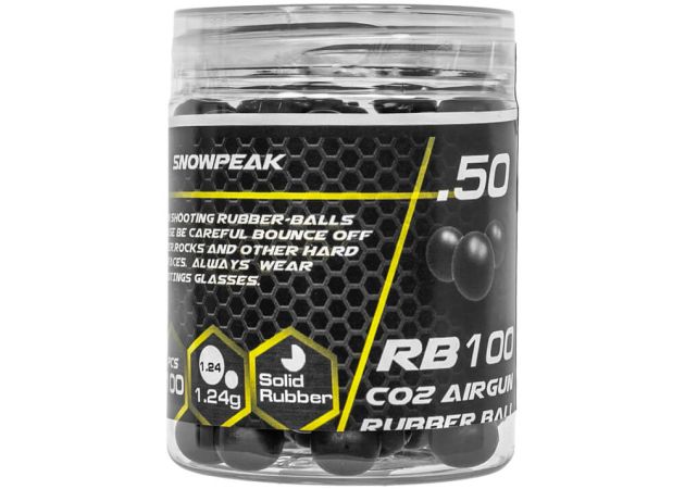 Rubber Balls Snowpeak RB100 .50 19.1 grain