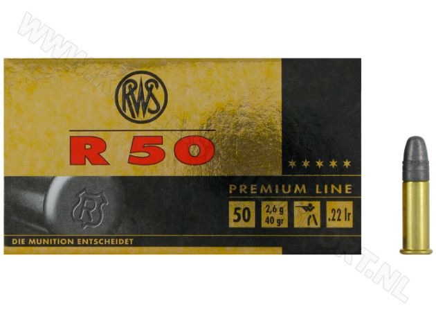 Kogelpatronen RWS R50 .22 LR RN 40 Grain