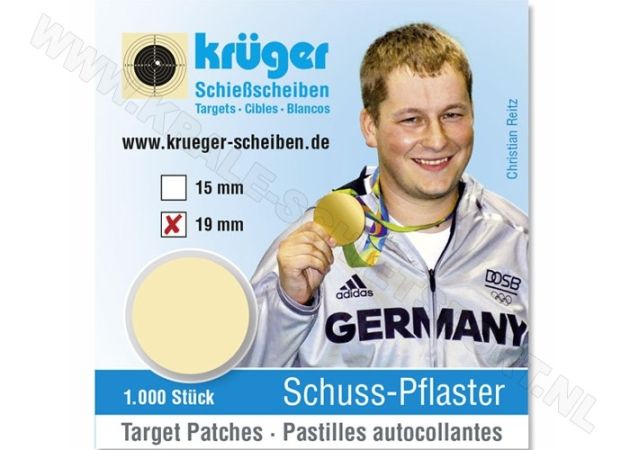 Kruger Schotplakkers 8519, 19 mm chamois