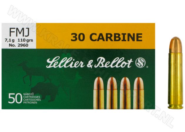 Kogelpatronen Sellier & Bellot .30-M1 FMJ 110 grain