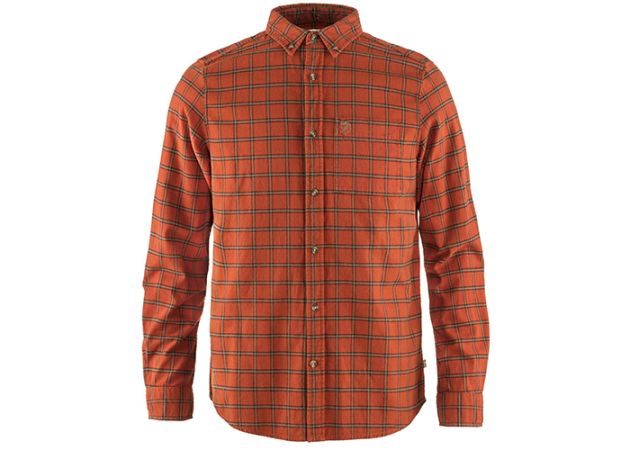 ijzer Automatisch meisje Shirt Fjällräven Övik Flannel Autumn Leaf