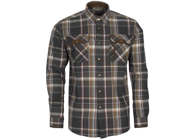 Overhemd Pinewood Prestwick Exclusive Dark Green / Black