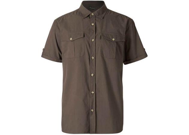 Shirt Pinewood Safari S/S  Dark Olive