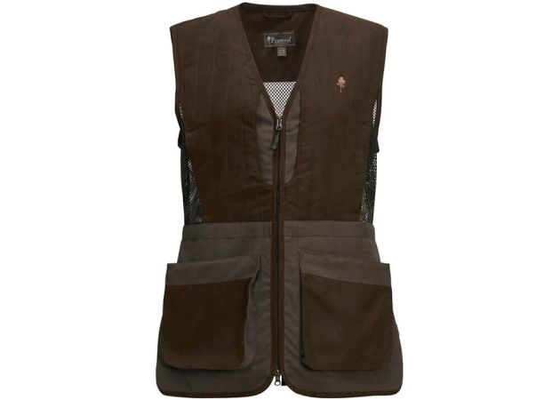 Shooting Vest Pinewood Ladies Suede Brown