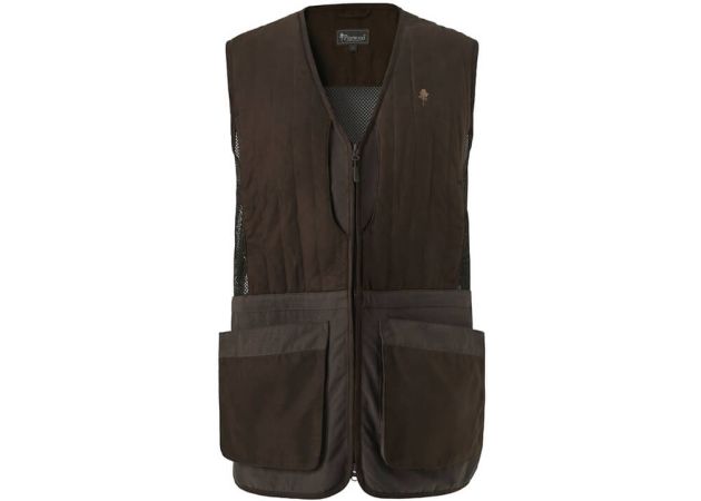 Shooting Vest Pinewood Suede Brown