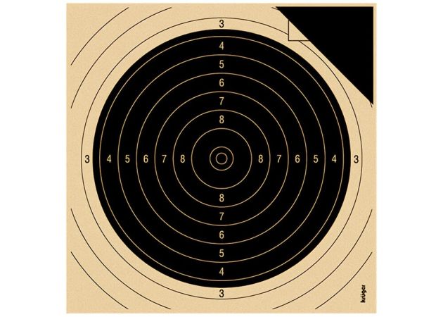 Klein kaliber geweer schijf 50 m insteek 2030P (proef) 13.5x13.5