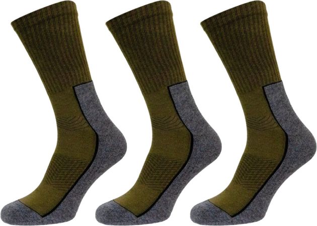 Socks Seeland Field 3-Pack - Pine Green / Dark Grey