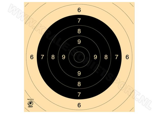 Kruger Centre for Pistol 25/50 m and smallbore rifle 100 m target 3130 (unnumbered)