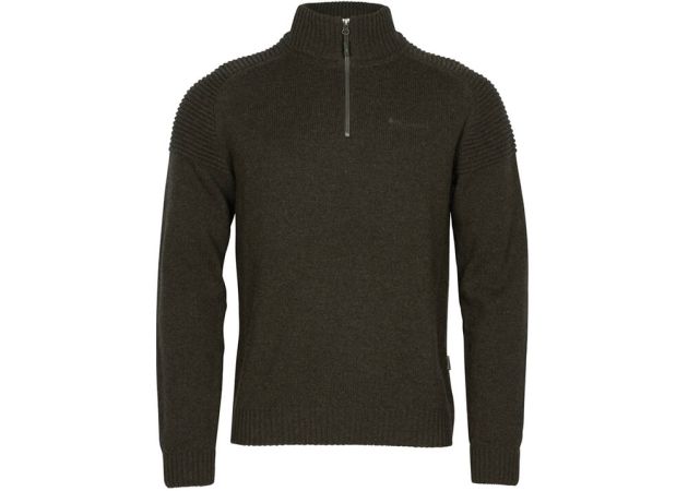 Trui Pinewood Värnamo T-Neck Dark Green Mel