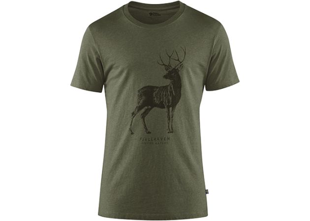 deer pattern shirt