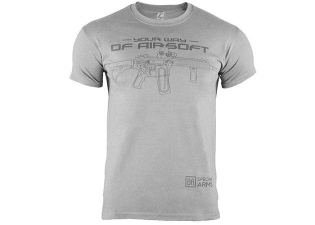 T-Shirt Specna Arms Your Way of Airsoft 02 Grey