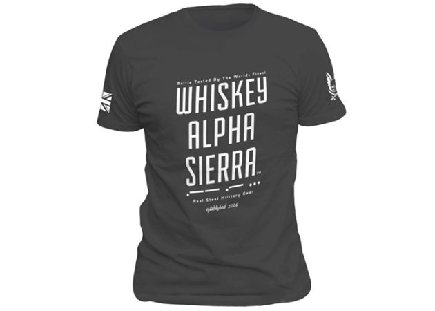 T-shirt Warrior Assault Systems Whiskey Alpha Sierra Black