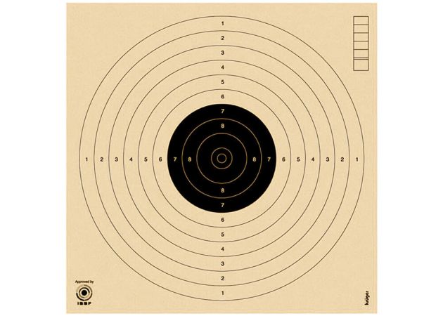 Target for air pistol 10 m 3000N 17x17 (numbered)