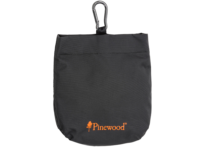 black dog treat pouch