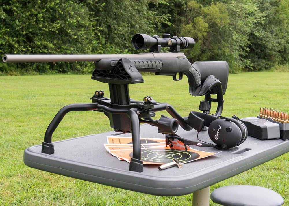 Caldwell Stinger シューティングレスト 射撃レスト Amazon.com : Caldwell Stinger Adjustable Ambidextrous Rifle