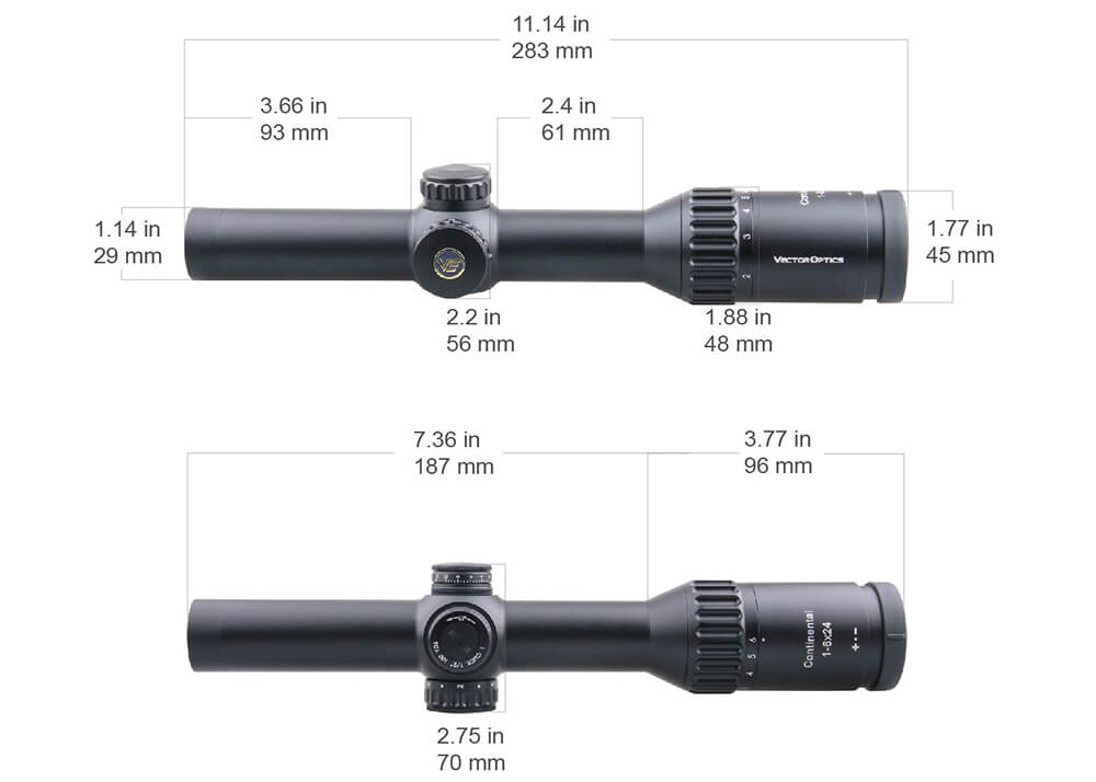 Vector Optics Continental 1-6x24 Rifle Scope