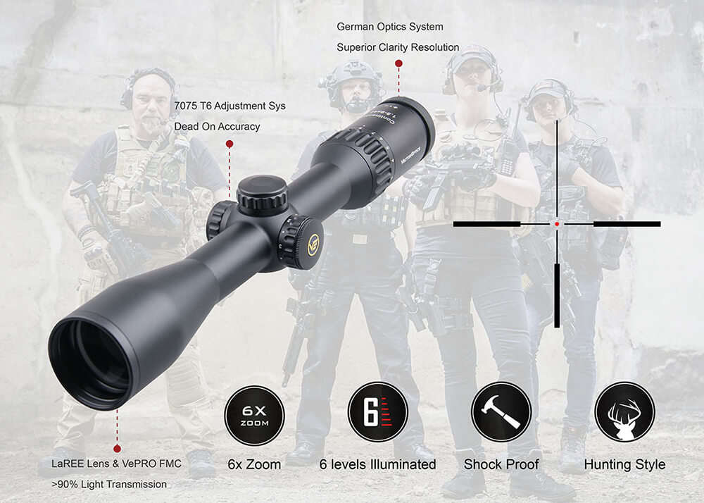 Vector Optics Continental 1.5-9x42 Rifle Scope