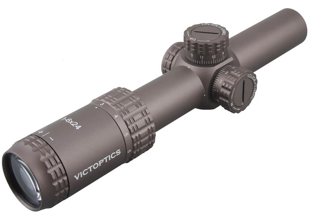VictOptics S6 1-6x24 VI-CTSIX Rifle Scope - Coyote FDE