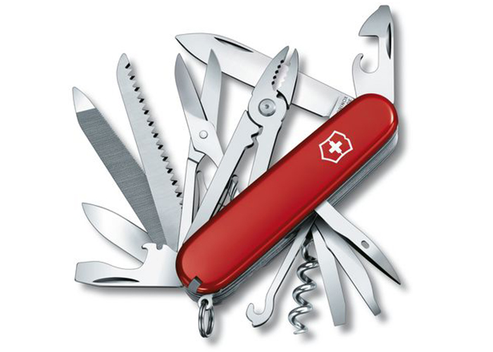 Swiss Army Knife by Victorinox with cogwheels and CH24 printing 