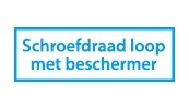 Schroefdraad op loop met beschermer voor luchtwapen